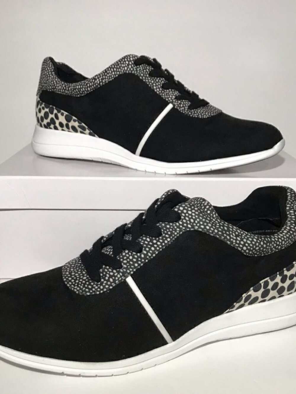 Isaac Mizrahi Live! Suede Contrast Dot Lace-Up Sneakers
